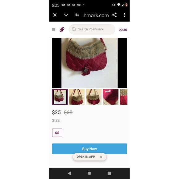 Bath and Body Works Bag Red Fur Holidays Excellent Condition - Picture 5 of 6